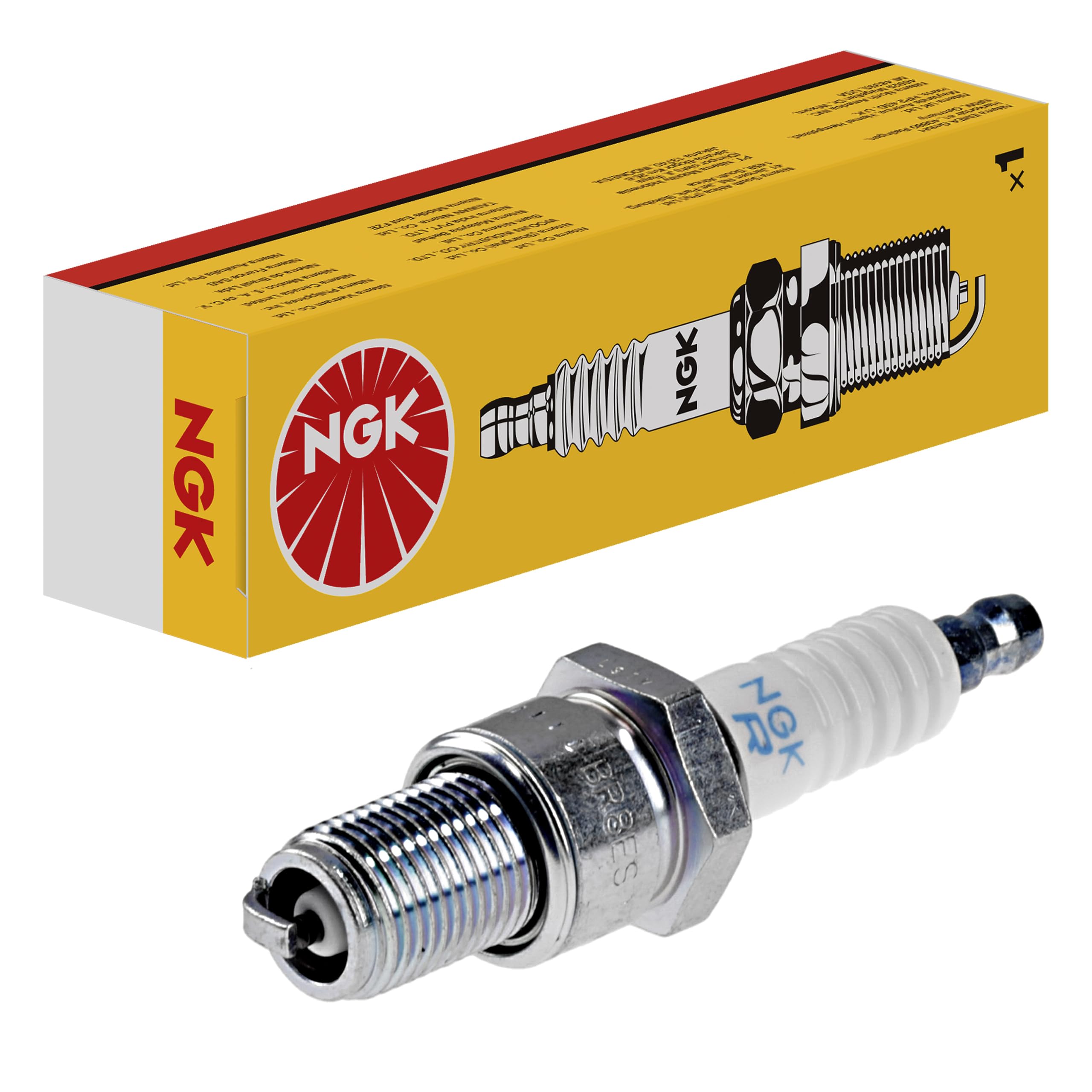 

NGK (5422) BR8ES Standard Spark Plug, Pack of 1 Mounting screw diameter: φ14.0mm・Mounting
