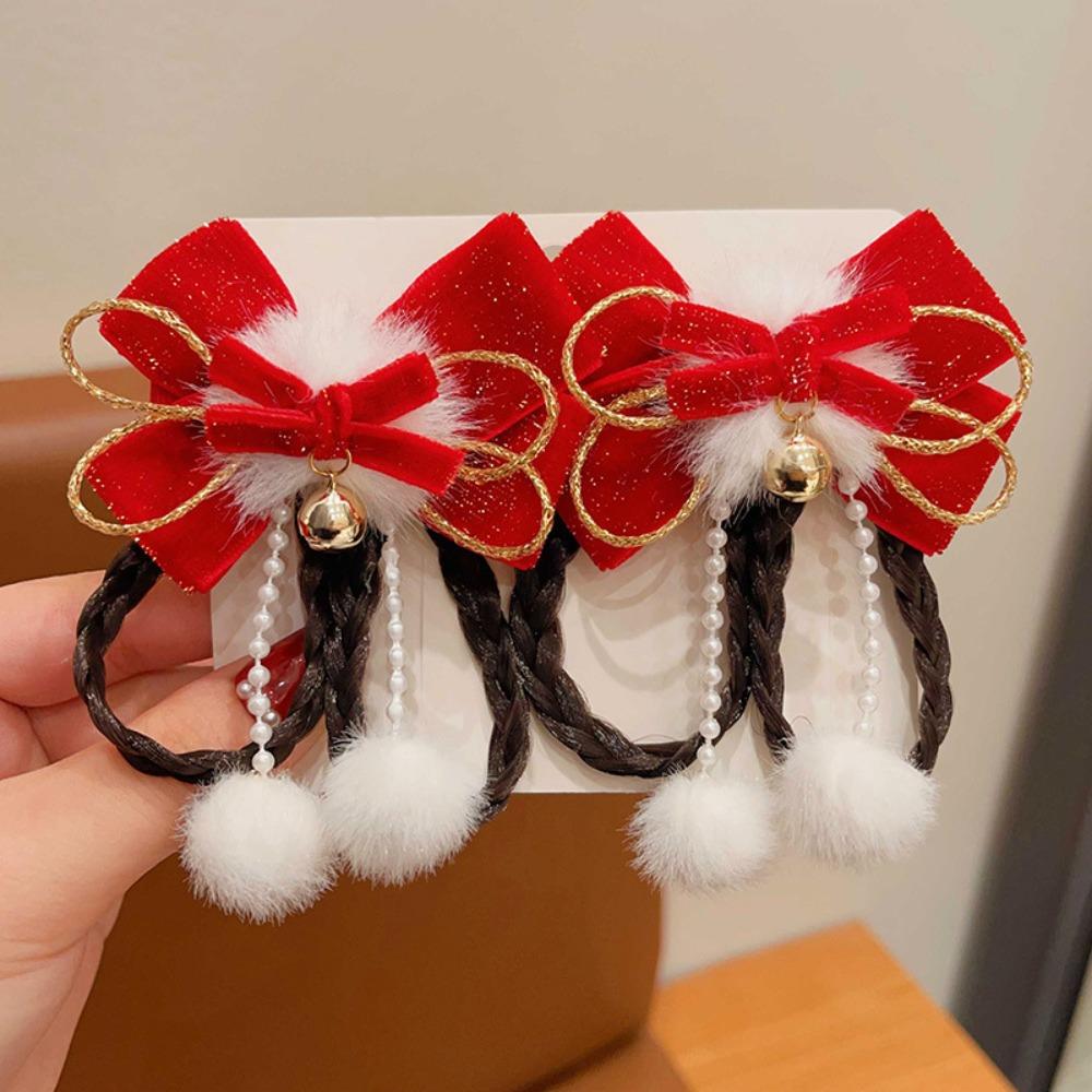 Princess New Year Bow Hairpins Ancient Style Girls Hanfu Headwear  Hair Accessories