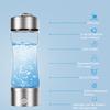 Hydrogen Water Bottle Generator 1300-2100ppb Hydrogen-Rich Water Cup 380ml High Borosilicate Glass SPE/PEM Technology Smart Health Cup for Home Office