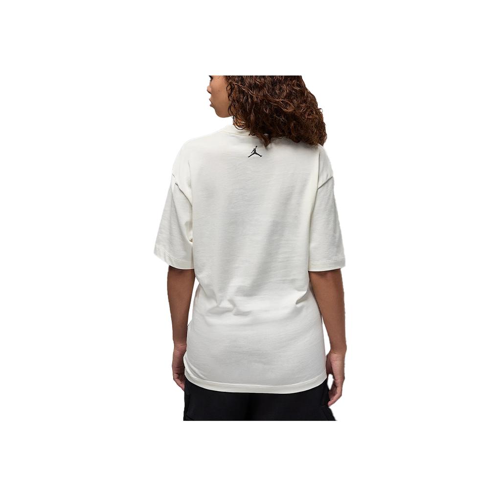 Camiseta Air Jordan Flight MVP Rings Vela/Negro Unisex Tops Blanco HJ2322-133