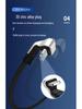 Braided Round Head Dual Elbow Fast Charging Cable for Apple Devices