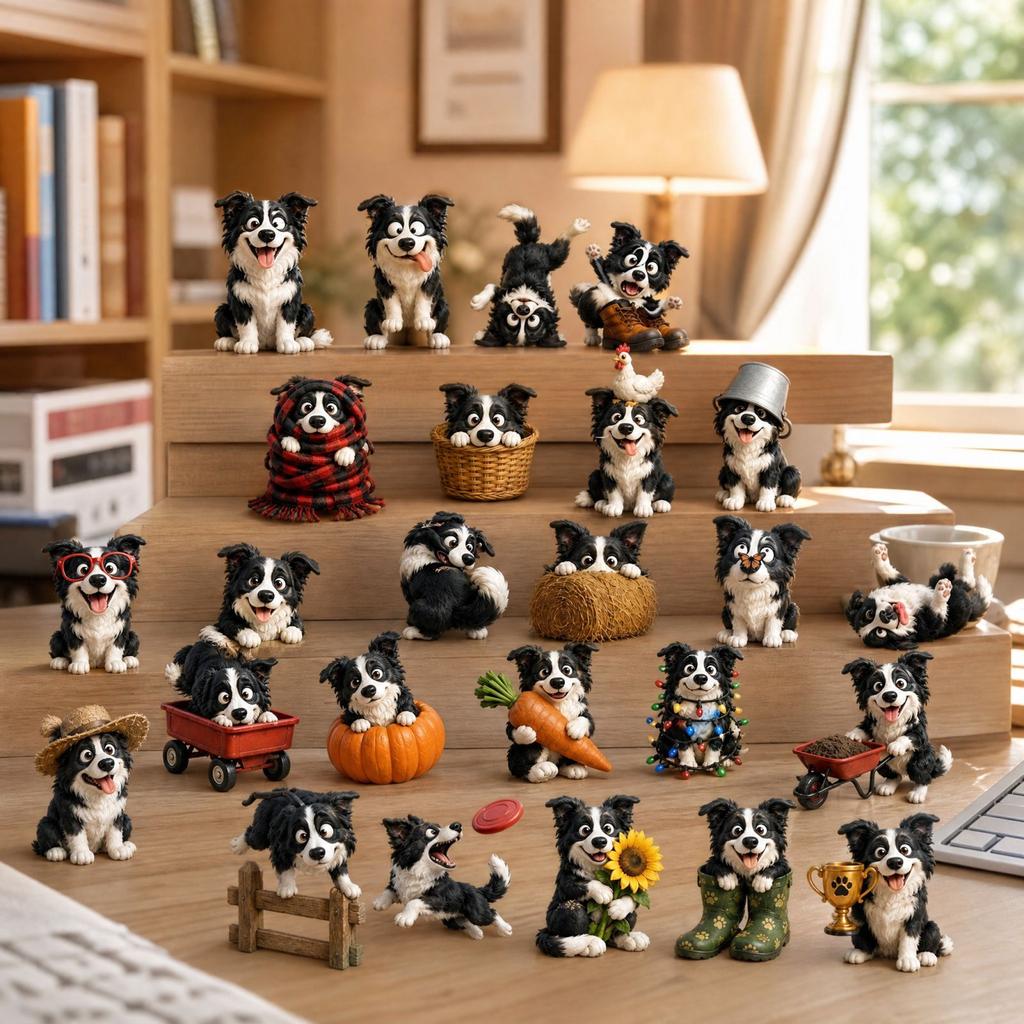 Border Acrylic Figurine - Cute Collectible for Dog Lovers