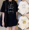 2026 Summer Elegant And Comfortable RoundNeck TShirt Short Sleeve Japanese And Korean Style Cartoon Dog Pattern