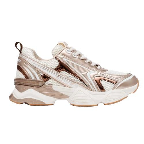 Steve Madden Womens/Ladies Rhinestone Mesh Chunky Flat Trainers