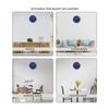Plastic Wall Clock, Quartz Movement, Silent Sweep, Modern Embossed, Easy-to-Read Time Indicator (30 Cm X 30 Cm, Blue), Analog