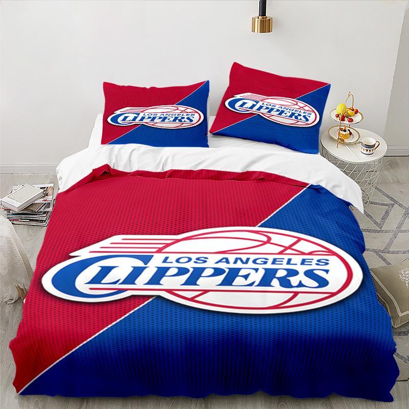 Clippers Ice Bedding Set 3pcs, High Quality Bedding Set Including 1pc Duvet Cover And 2pcs Pillowcases for Bedroom, Dormitory Gift