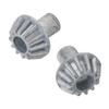 2Pcs RC Car Metal Bevel Gear Zinc Alloy 12T Metal Bevel Gear Replacement RC Parts for WLtoys 124008 124010 RC Cars