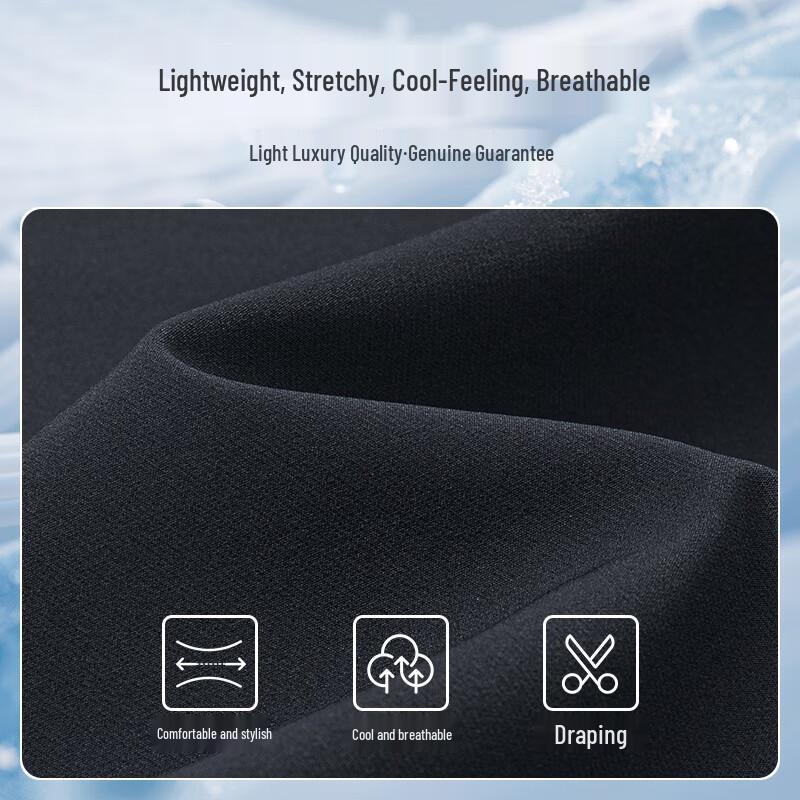 MONTAGUT Men's Summer Lightweight Stretch Casual Trousers