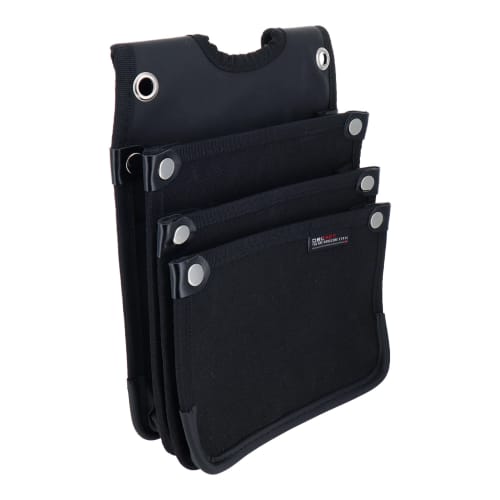 Sankyo Corporation DBLTACT Canvas Electrician's Bag, 3 Tiers, DTH-03-BK