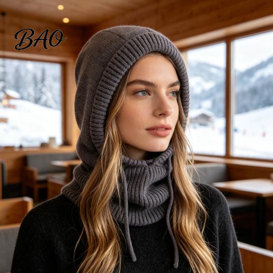 Wind Resistant Tactical Mask Winter Balaclava Hat for Men And Women, Windproof Full Coverage Headgear Outdoor Sports Knitted Hooded Neckerchief,