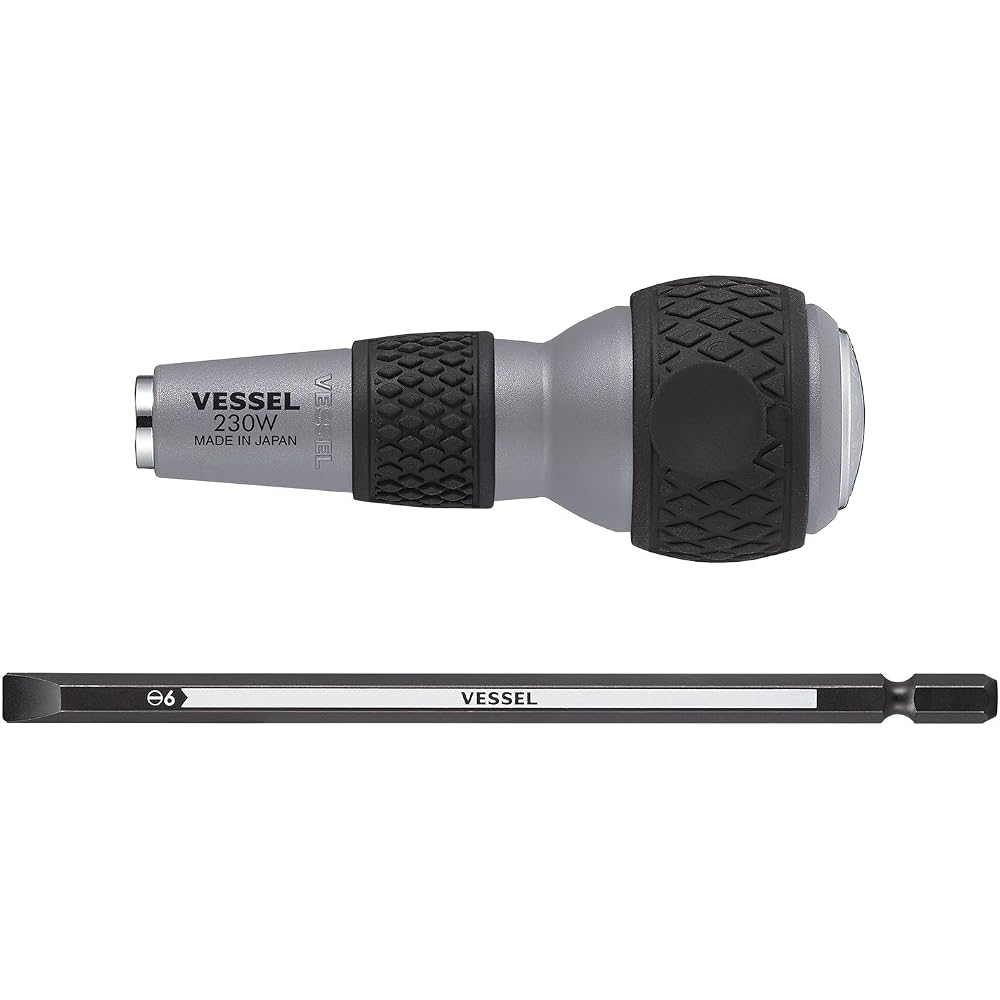 VESSEL (VESSEL) Ball Grip Differential Penetrating Driver - with 6 Bits 230W-6