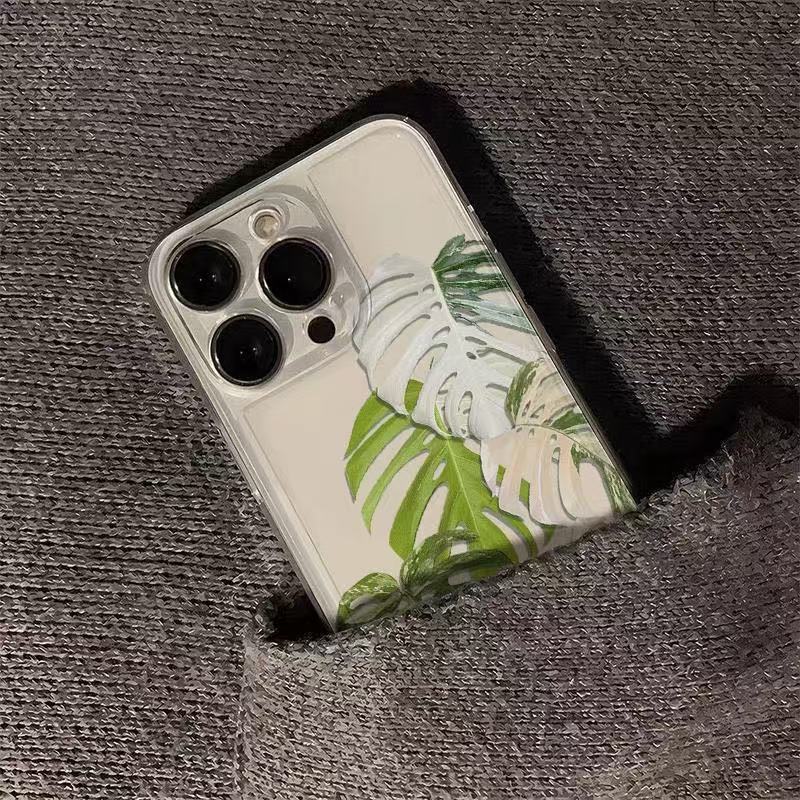 Gepersonaliseerde bladeren voor iphone17promax mobiele telefoonhoesje Apple 16/14pro Japan en Zuid-Korea 13/12/15 buitenlandse handel