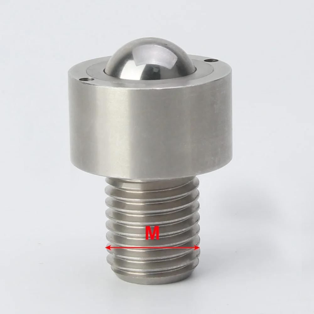 High Presision Thread M10/12/16/20 Ball Rollers Ball Stainless Steel Ball Transfer Unit Wheel Roller Plungers Ball