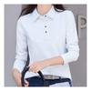 Navava Men S Solid Color BuTTon Collar Long Sleeve T ShirT nT1488