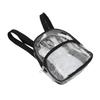 Clear Backpack Mini Transparent Waterproof 2 Layer Storage Zipper Design PVC Wear Resistant Backpack for Travel