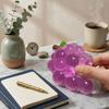 Grape Squishy, Squishy Grape Purple Squeeze, Slow Rebound Stress Relief Squishies, Glossy Transparent Grapes Cluster Sensory Toy, for Adults Daily
