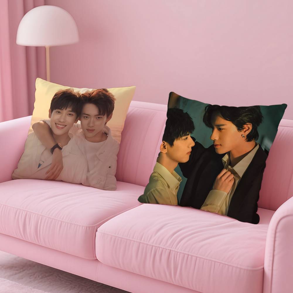 Bl Tv R-Revenged Love Pillow Case Anti-Dustmite Pillowcase Invisible Zipper Silky Short Plush Sofa Cushion Cover