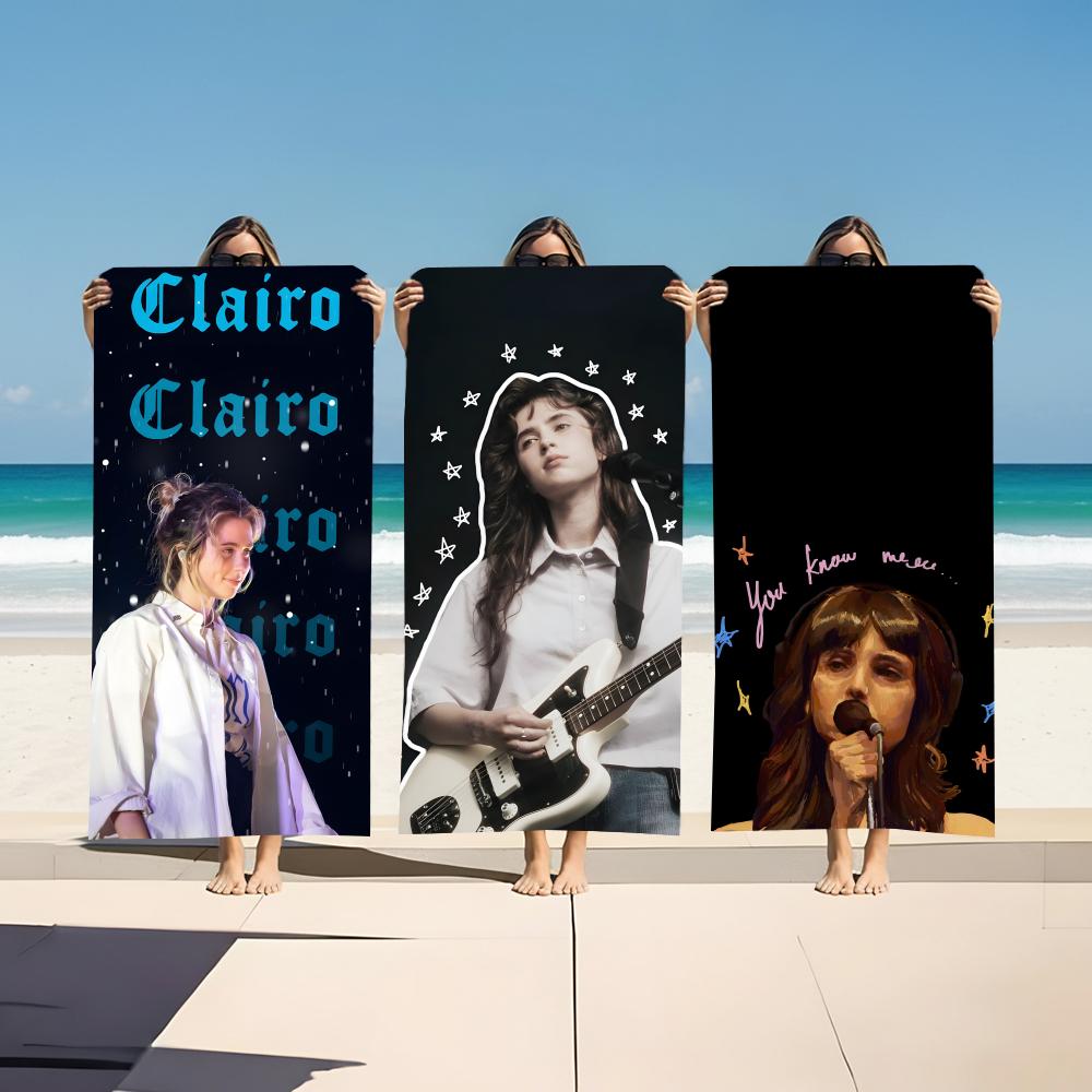 C- Clairo Claire Cottrill Towel Microfiber Beach Towel, Quick-Dry, Sand-Free, Ultra-Fine Fiber, Super Soft.