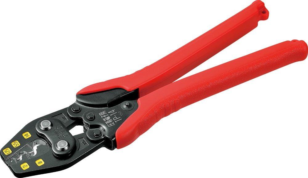 Tsunoda Crimping Tool for Bare Crimp Terminals and Bare Crimp JIS Made in Japan (TSUNODA) TP-14 Sleeves, Standard,