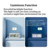 Battery Powered Digital Alarm Clock TEMP Date Backlight Night-light Unlimited Snooze Table Clock 12/24H Auto Dimmable LCD Clock