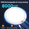 Rechargeable Motion Sensor Ceiling Light, Battery Operated Closet Light | Wireless Battery Powered LED Shower Light, Magnetic Cordless Ceiling Light