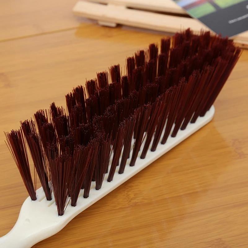 1pcs Long Handle Bristles Bed Brush Wooden Antistatic Dust Brushes Carpet Sofa Clothes Sweeping Broom Household Cleaning Tools