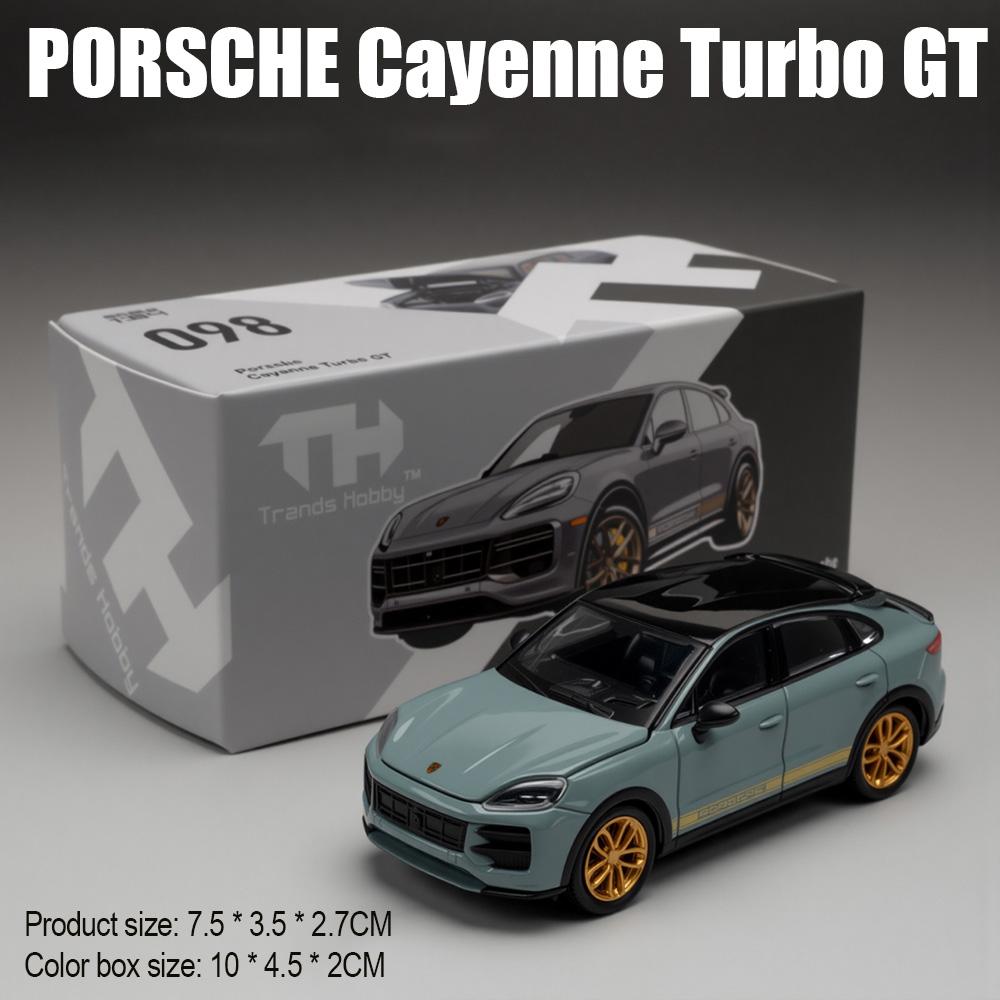 

1:64 Porsche Cayenne Turbo GT 911 GT1 LM 1998 Toys Car Diecast Alloy Exquisite Model Rubber Tires Miniature Cars Interactive Toy