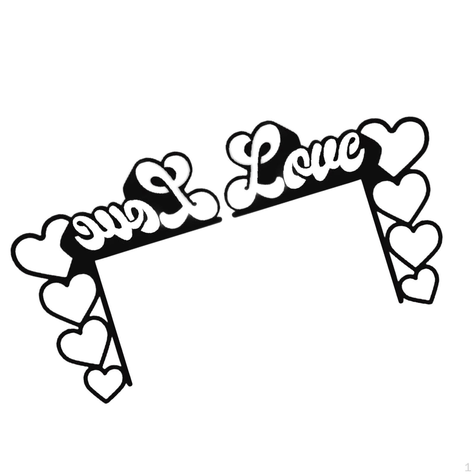 

2 штуки Валентина Любов двері Кутова прикраса знаку ліворуч праворуч для переднього верхнього краю Легко Style B