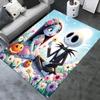 Office Rug Jack Skellington, Sally Theme 3D Printed Anti-Slip Rug-Machine Washable for Living Room