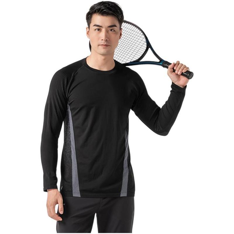 

DECATHLON Warm Sweat-wicking Treadmill Tennis Quick Dry Long Sleeve T-Shirt Men s XXL чёрный