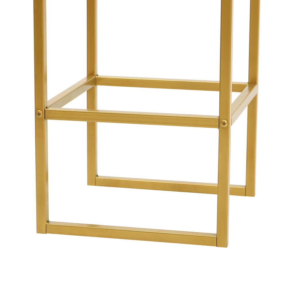 Gold Wedding Arch Stand Carbon Steel Backdrop Heavy Duty 44lb Load for Wedding Party Garden Decor