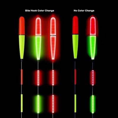 2pcs Luminous Float LED Smart Float Ultra Sensitive Super Bright Fishing Buoy Top Mount Electronic Float Night Fishing