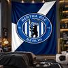 Wandbehang Tapisserie Hertha BSC FC Drucktuch für Wohnzimmer Schlafzimmer Heimdekoration