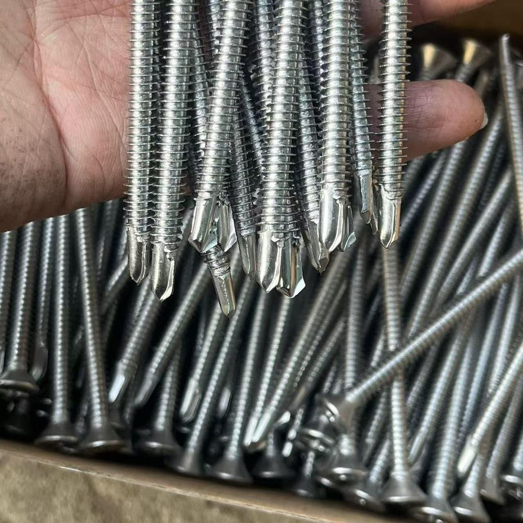 410 Edelstahl Extra Lange Kreuzschlitz Senkkopf Selbstbohrschrauben für Eisen