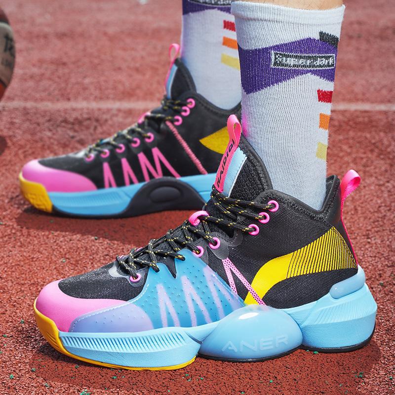 

2025 ultra-light actual combat casual sneakers breathable high-top men s shoes wear-resistant men s sports shoes men s and women s basketball shoes 36