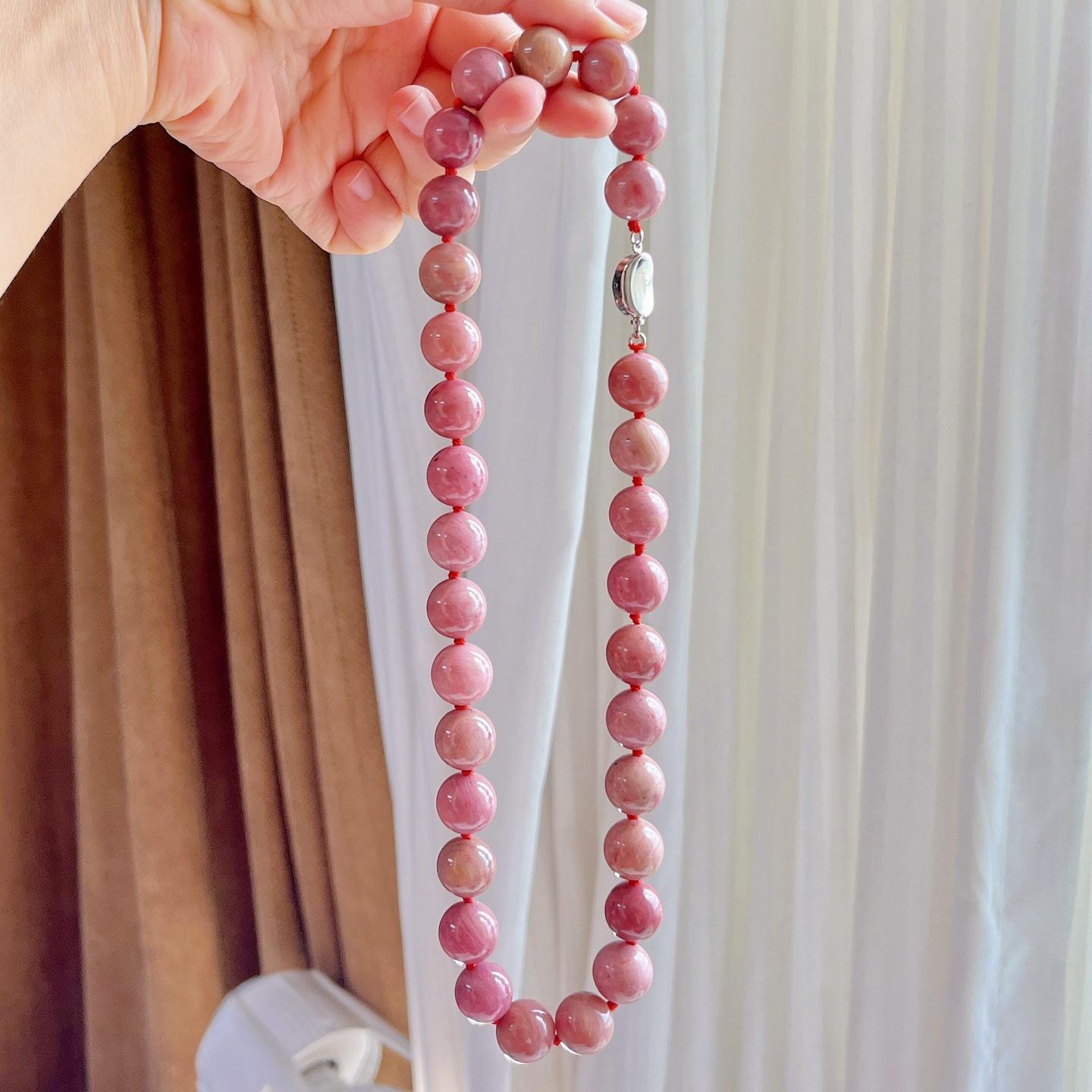 4Mm Vintage High Quality Natural Amethyst Design Sense Necklace Clavicle Chain