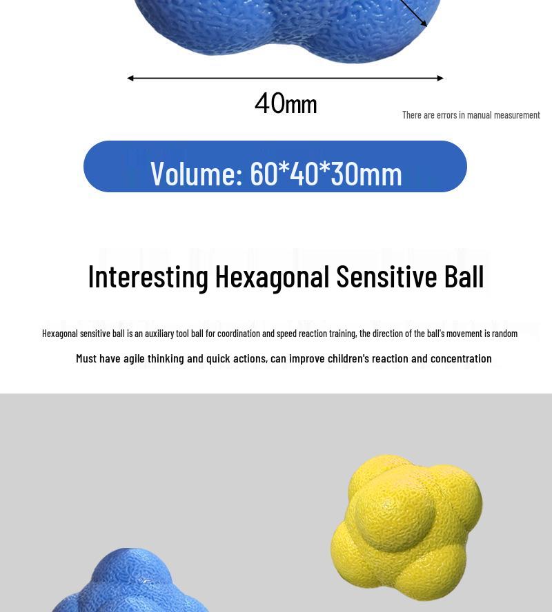 Hexagonal Agile Reaction Ball: Sensory Integration & Hand-Eye Coordination Trainer for Kids