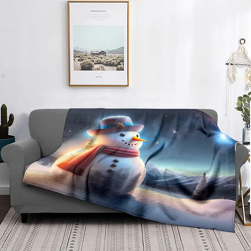 Home Decoration Plush Throw Sofa Blanket Bedspread Bed Fluffy Soft Blankets Decor Plaid Modern Halloween Merry Christmas Winter