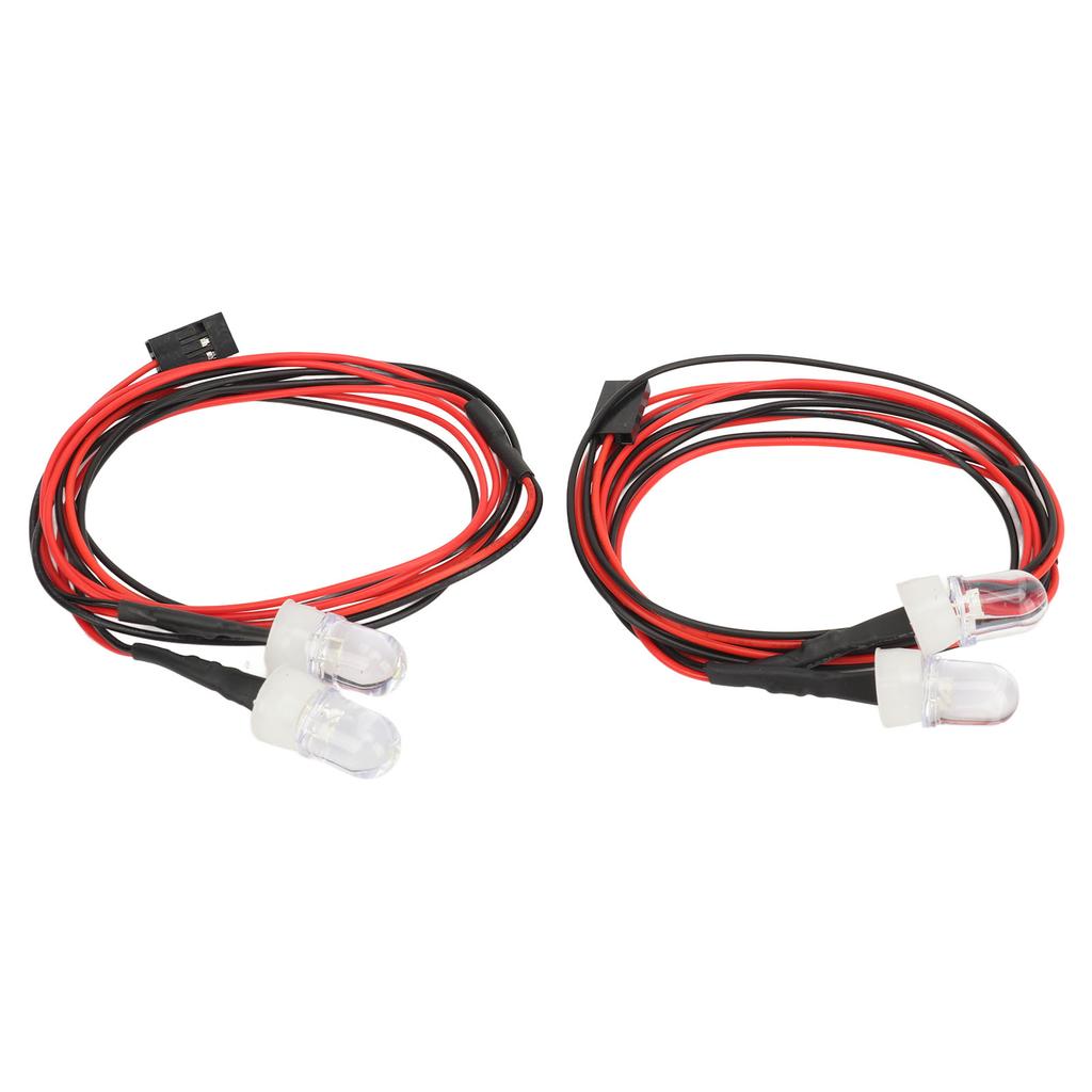 2PCS RC LED Light Kit 8mm Beads RC Lighting Kit Compatible for Traxxas for HSP for Tamiya for