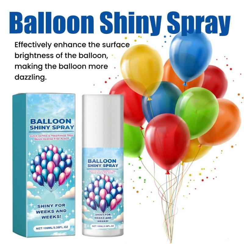 Balloon Shine Spray Antied Fading Enhances Gloss Prevent Oxidation 100ml Balloon Shine Liquid for Birthday Parties Decors