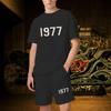 1977 Set corto da uomo di lusso da donna Abiti firmati Grafica oversize Harajuku y2k T-shirt Pantaloncini Marchio di alta qualità