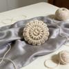 10Pz Corda di Cotone Intrecciata a Mano Bottoni all'Uncinetto con Foro per Maglione Cappotto Abbigliamento Borsa Fatta a Mano Progetto di Cucito Artigianale