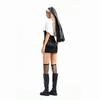 Halloween costume cross shawl cape trimmer sexy babes dress