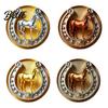 Detachable Brooch Necklace Pin Retro Horseshoe Design Scratch Resistant