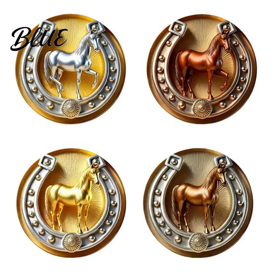 Detachable Brooch Necklace Pin Retro Horseshoe Design Scratch Resistant