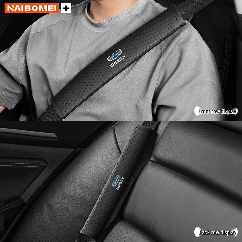 Car Seat Belt Shoulder Protector for Geely Xingyue, Binyue, Emgrand, Borui, Geometry ICON