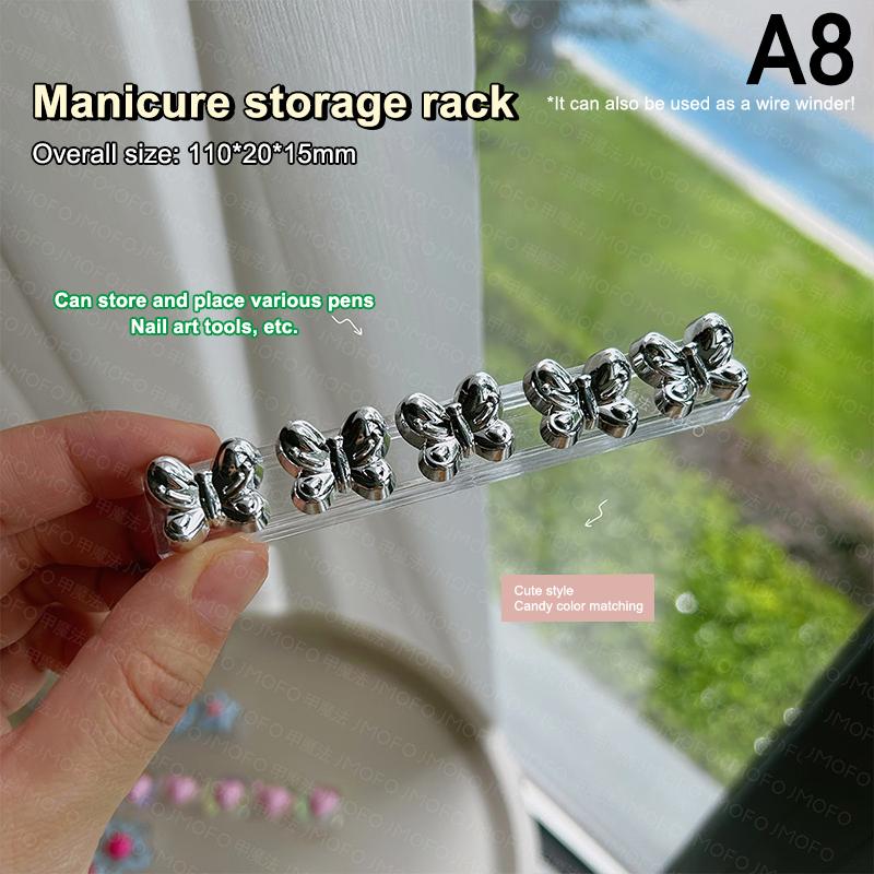 Cartoon Nail Brush Holder Stand for Salon Pen Rack Accessory Manicure Tool Organizer Nail Art Brush Holder Carrier Storage