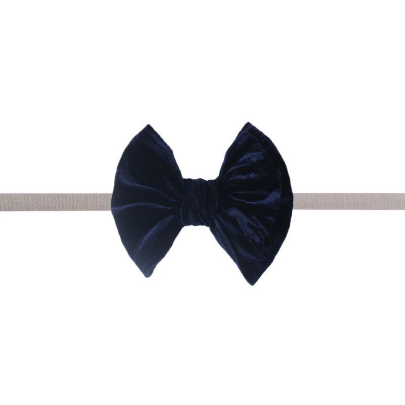 New baby golden velvet bow headband, baby girl does not hurt the skin hair accessories headband Babyhairband
