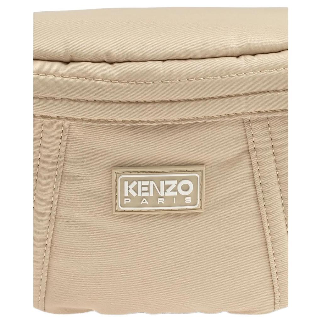 Kenzo Adjustable Detachable Shoulder Strap Nylon Waist Bag Women Waist Bag Beige FE62SA707F0111