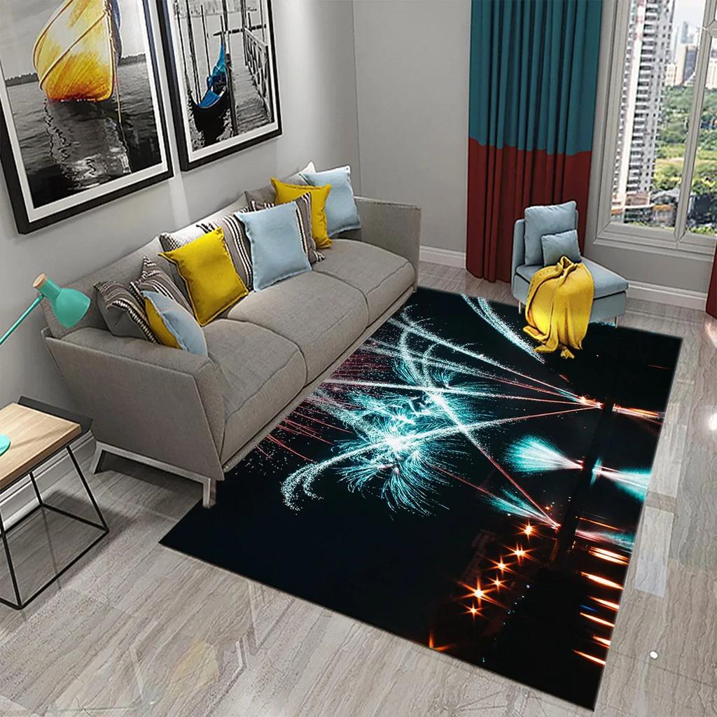 3D Beautiful Art Floor Mat - Creative Holiday Design Area Rug - Indoor Home Decor Living Room Bedroom Kitchen Rug